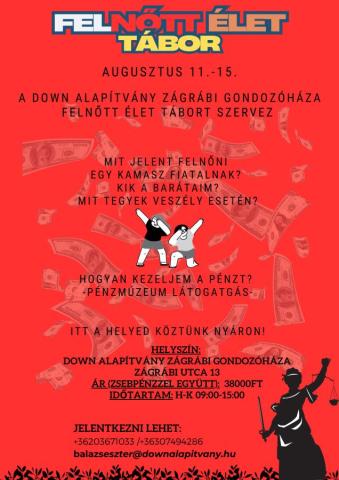Felnőtt élet tábor - néhány hely maradt!