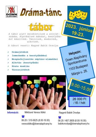 Dráma és tánc tábor 2023
